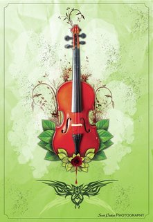 Violin Vines Graphic